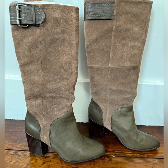 Calvin Klein leather and suede boots - Picture 1 of 8